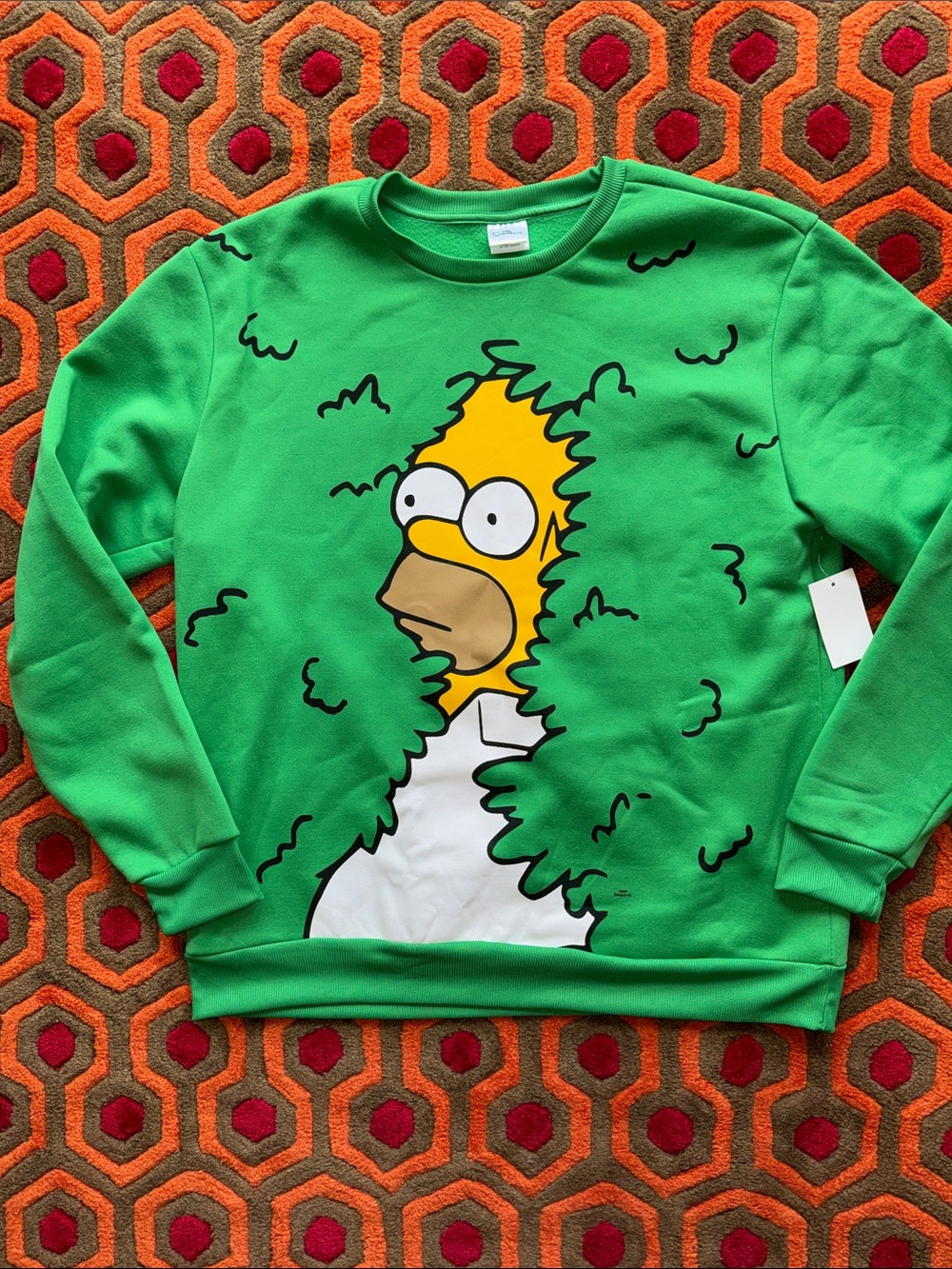 MAKE OFFER! Green Graphic Men’s Sweatshirt The Simpsons Homer Simpson sweater